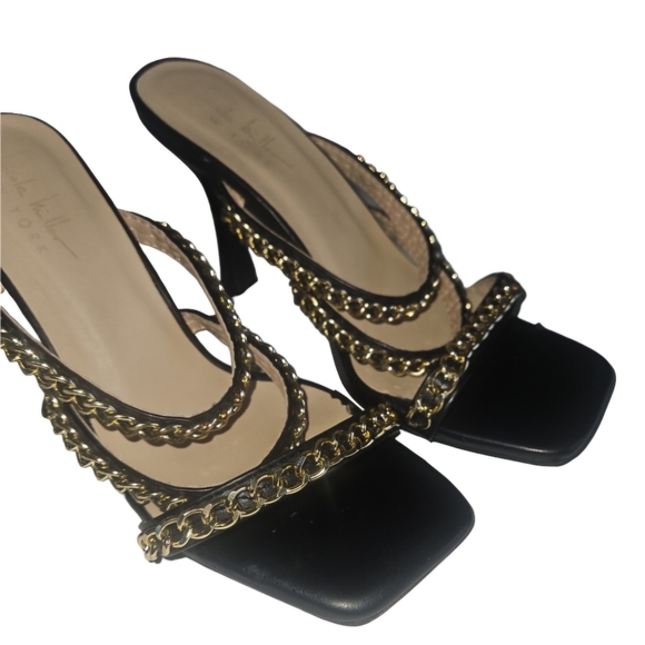 Nicole Miller Gold Chain Sandal - Picture 5 of 12